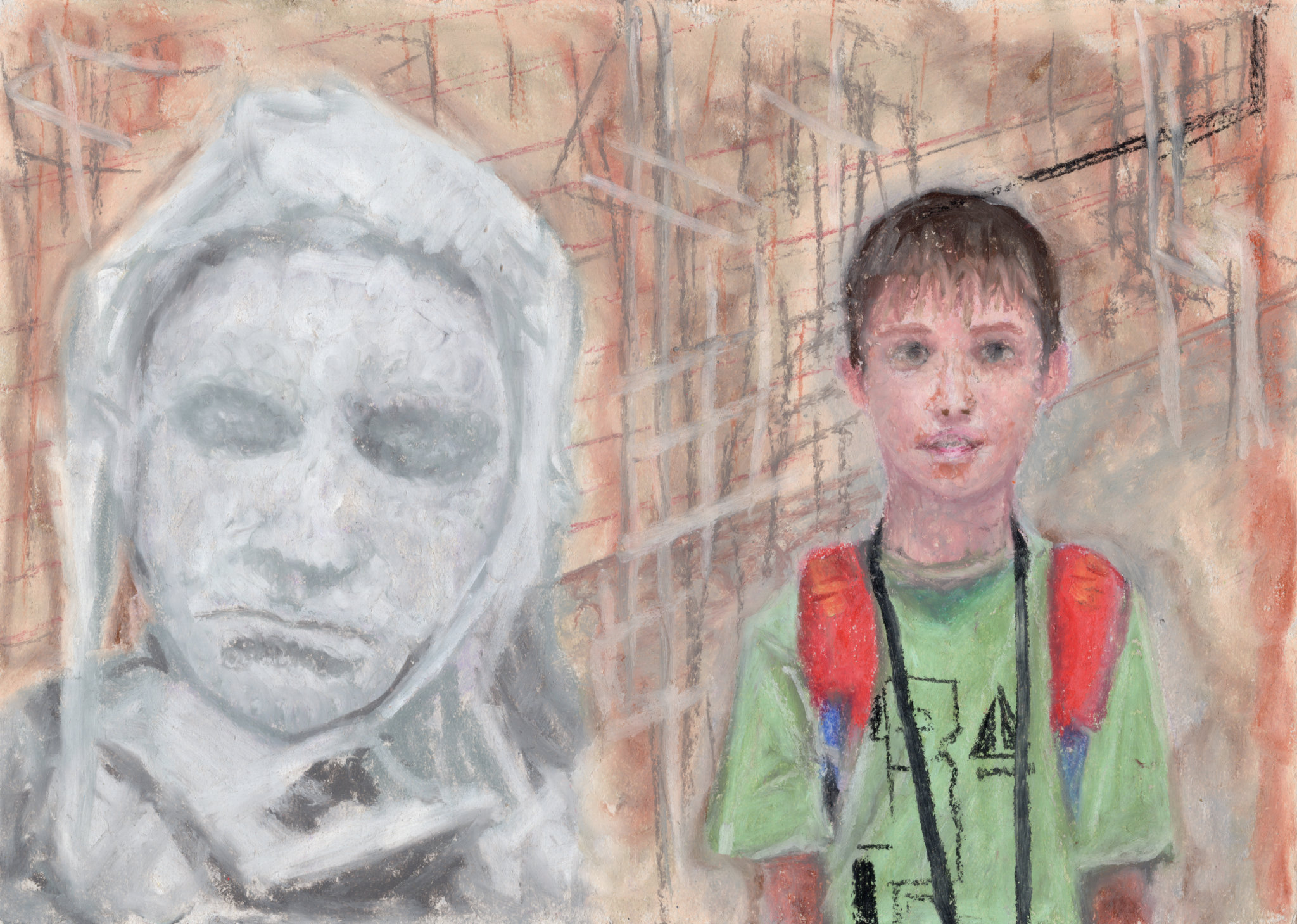 Biennale 2013 / Boy and sculpture