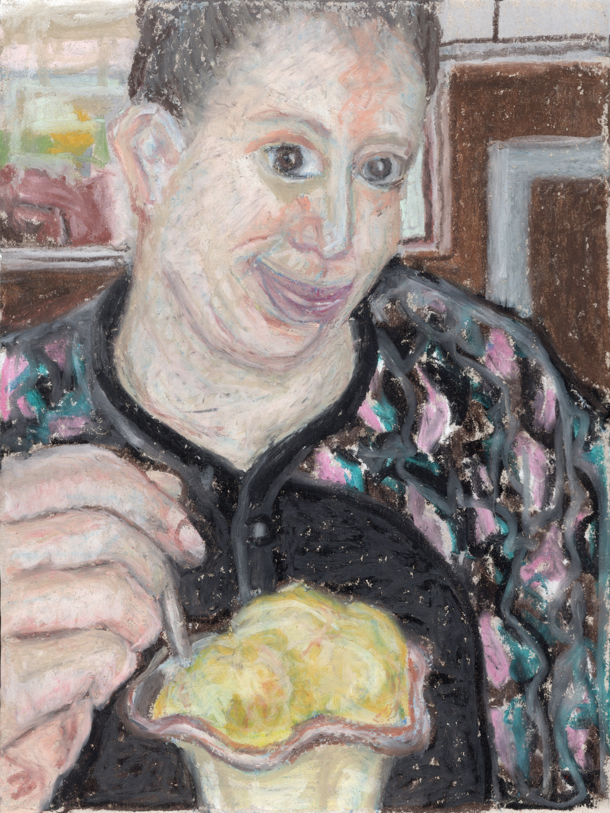 Woman eating an ice cream