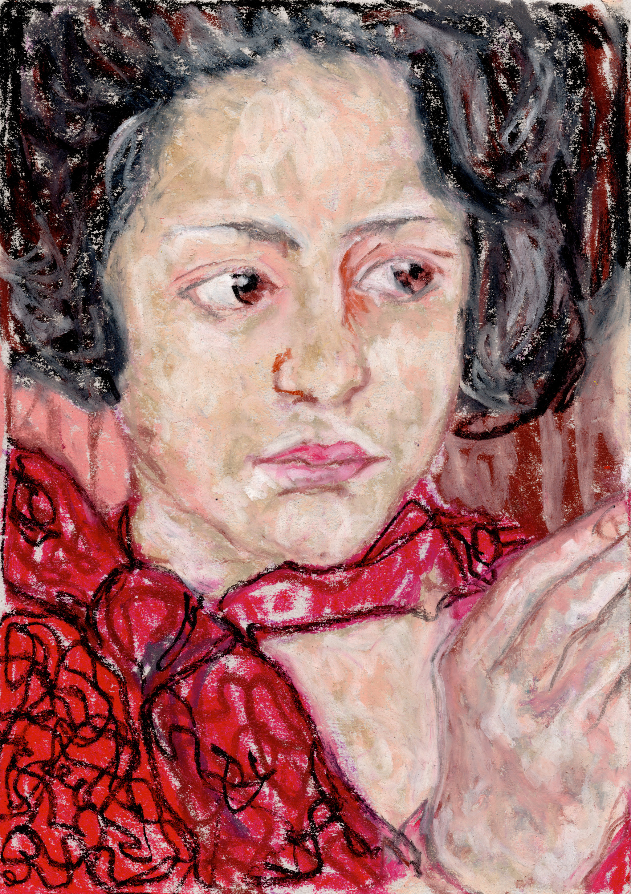 Lotte Laserstein / Russian girl with compact