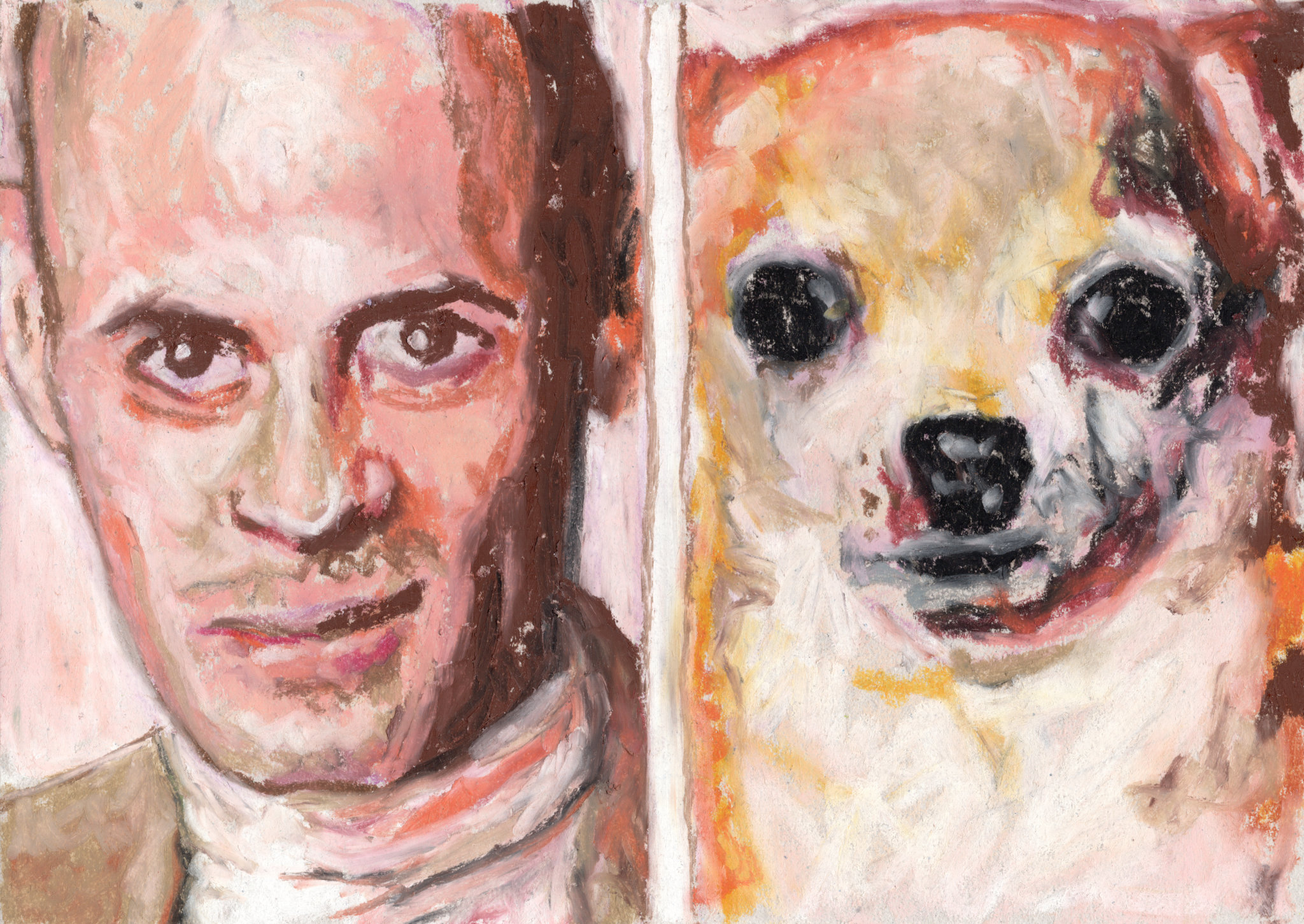It is never the end / Man and dog